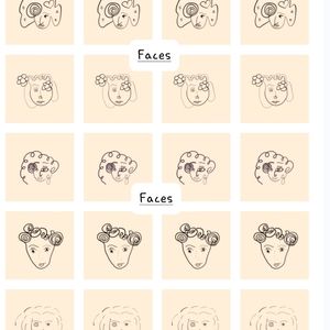 Unique Face Stickers